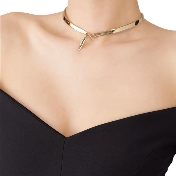 Eddie Borgo Jewelry - Eddie Borgo Gold Kerchief Slip Collar.  Elegant Gold Choker!
